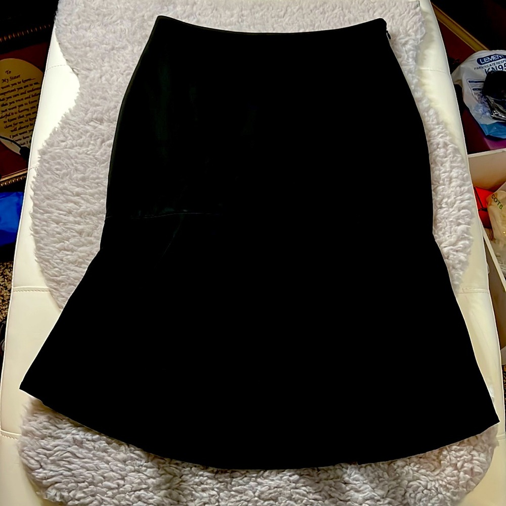The Limited Peplum Black Pencil Skirt